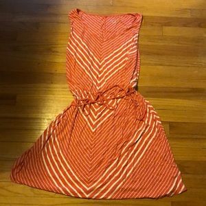 Summery coral orange dress 2x